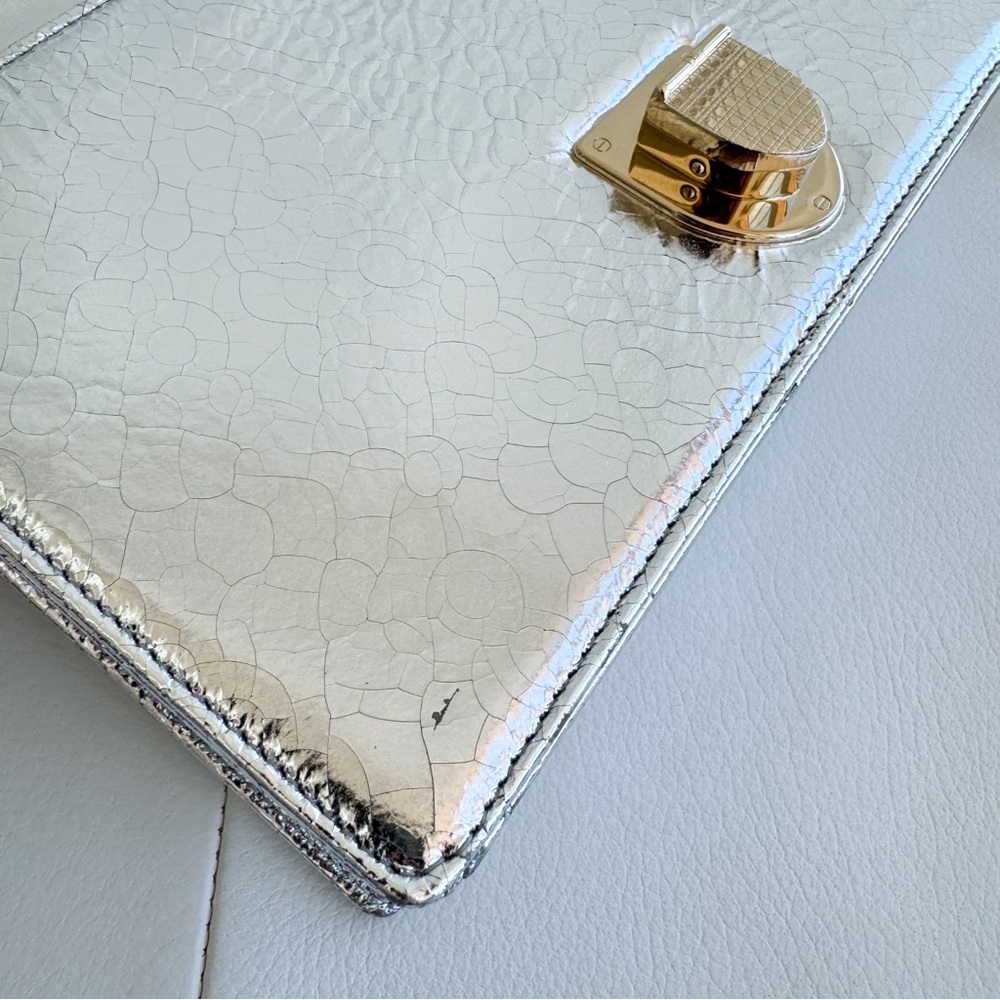 Christian Dior 💎 $3,900 Diorama Medium Metallic Leather Bag with package - Picture 15 of 16